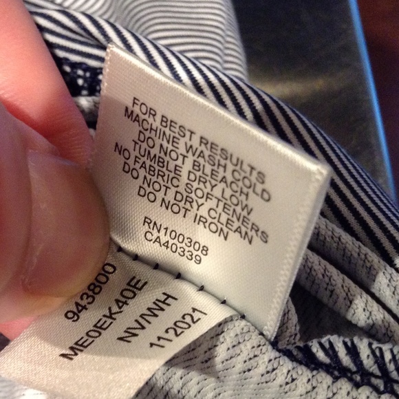 Peter Millar Men's 2XL Quarter Zip Pullover Shirt Blue Striped Golf Performance - Picture 6 of 8